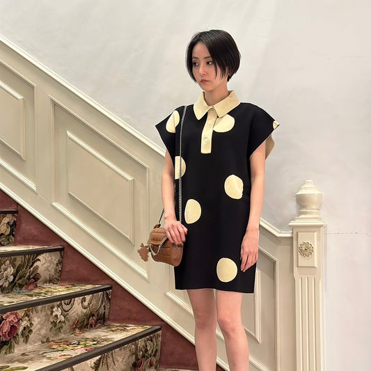 STELLA McCARTNEY Polka Dots Knit Polo Vest