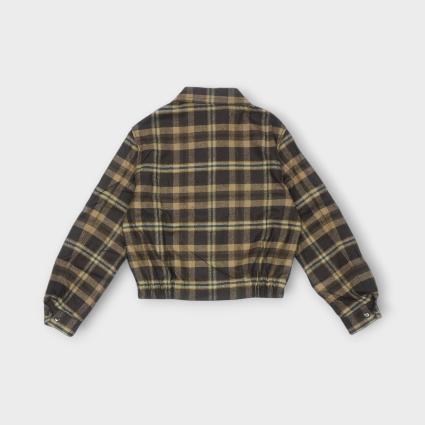 RANDOM IDENTITIES TARTAN 'SIMMO VINTAGE' ZIP UP BLOUSON WOVEN