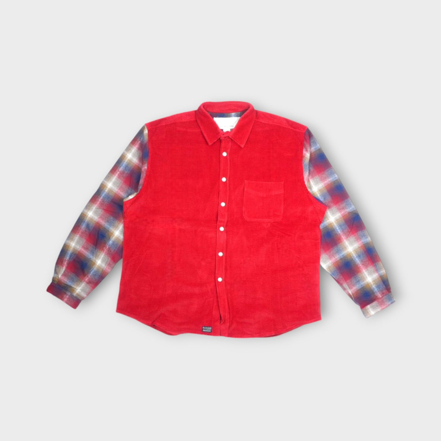 ERL PLAID SLEEVE OVERSHIRT WOVEN