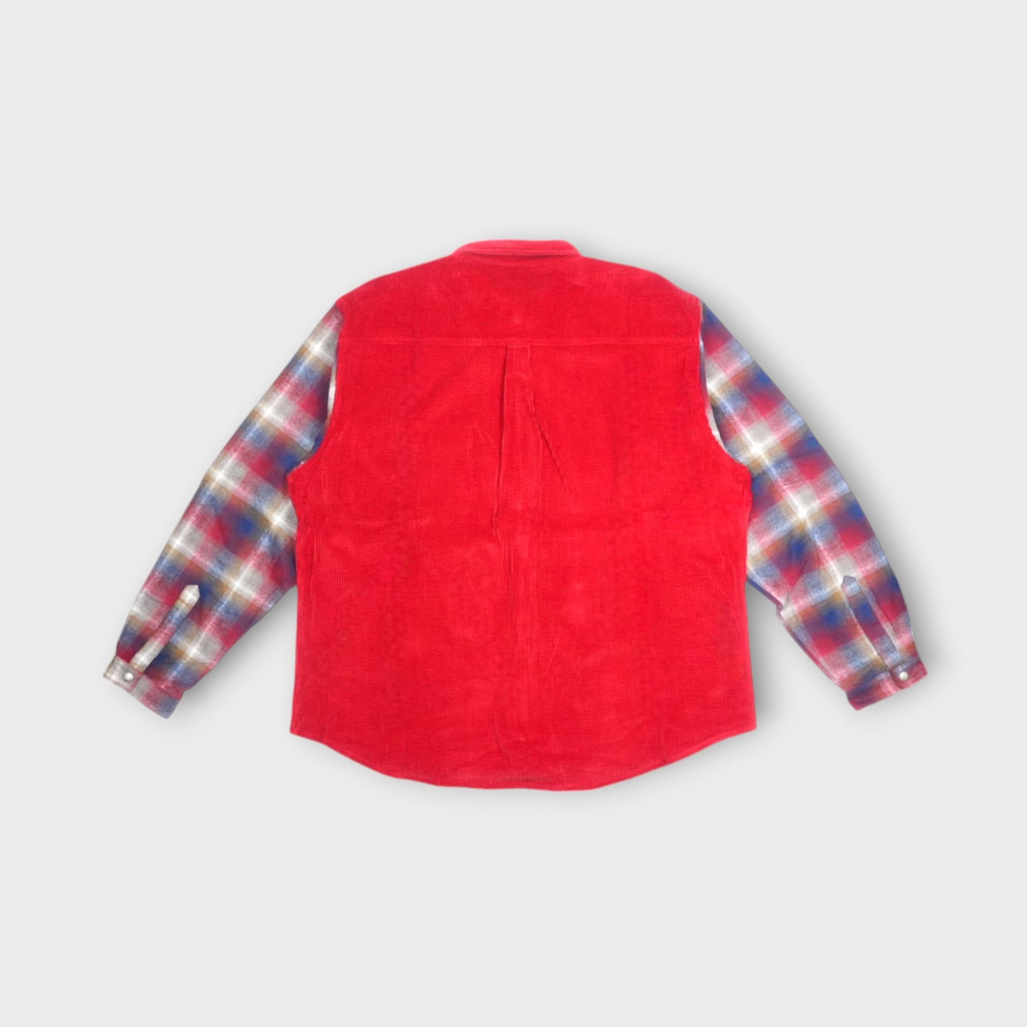 ERL PLAID SLEEVE OVERSHIRT WOVEN