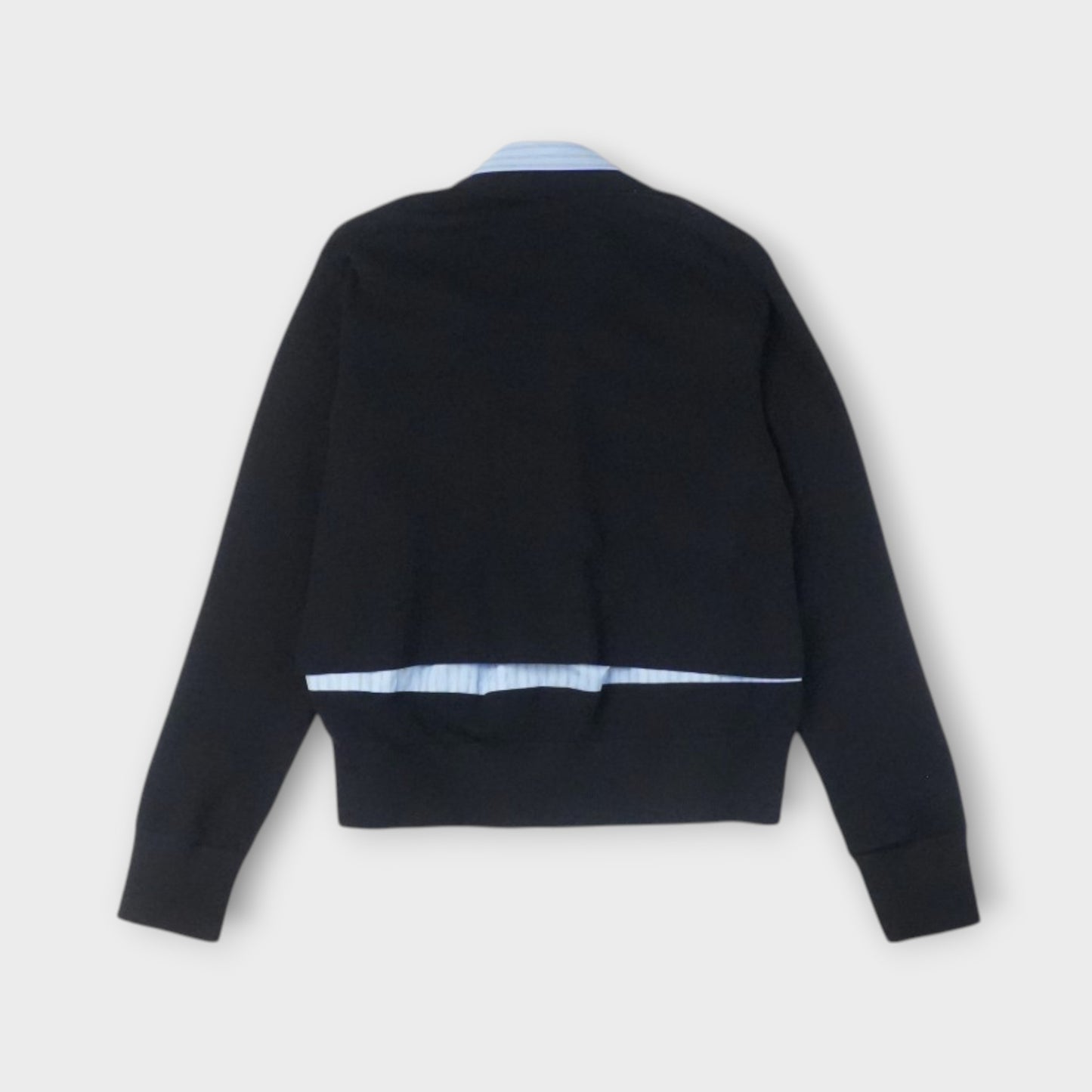 sacai WOMEN Poplin x Cotton Knit Cardigan