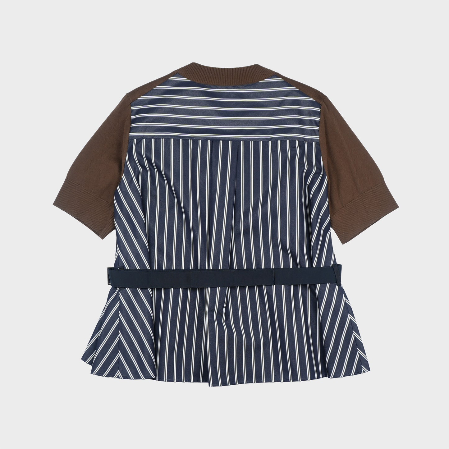 sacai WOMEN Poplin x Cotton Knit Pullover