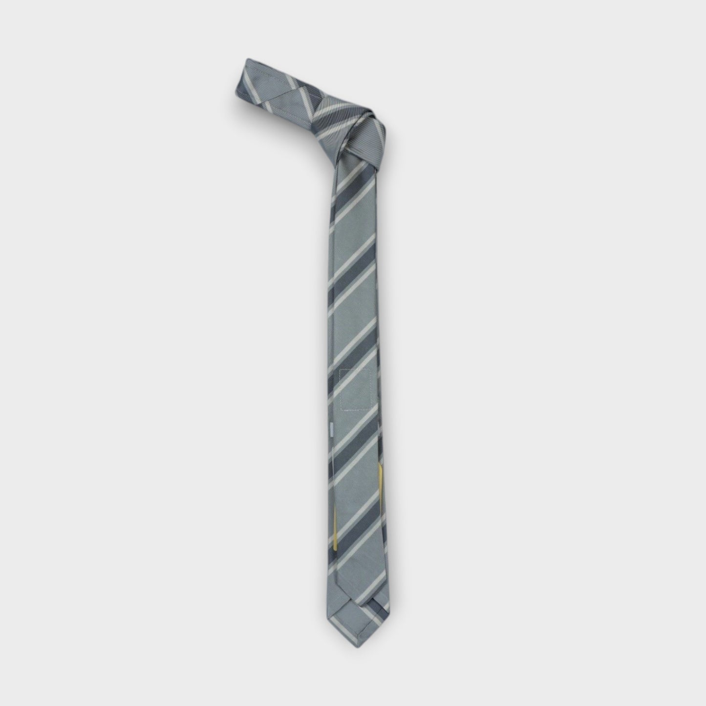 THOM BROWNE CLASSIC TIE IN OUTLINED REPP STRIPE MOGADOR