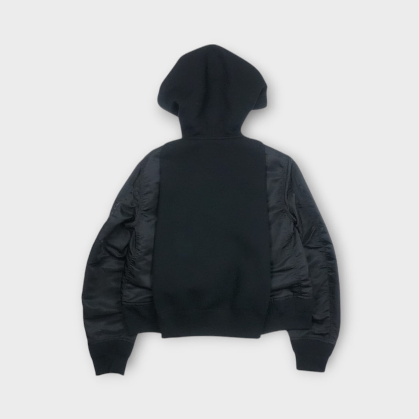 sacai Sponge Sweat x Nylon Twill Hoodie