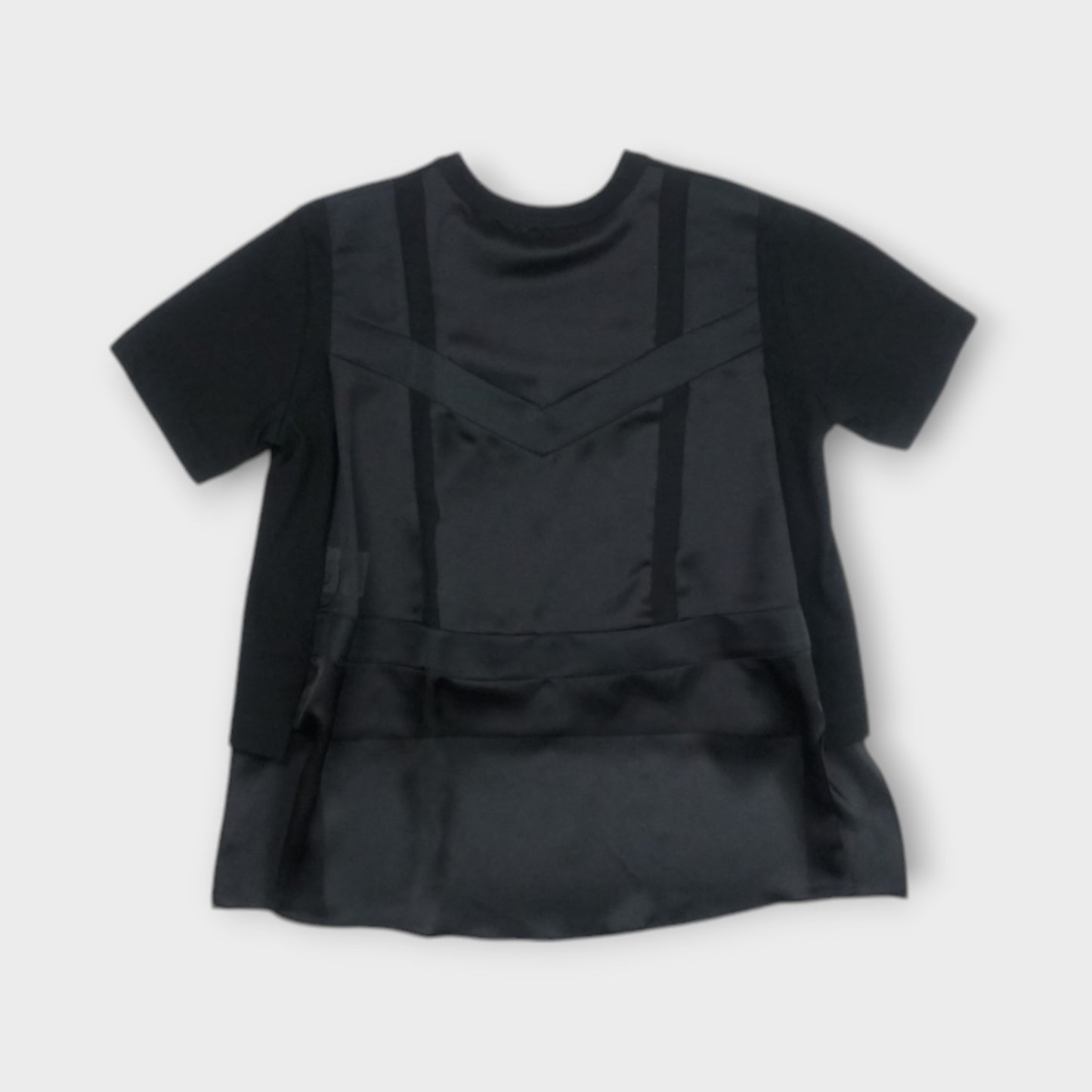 sacai Nylon Twill Mix Cotton Jersey T-Shirt