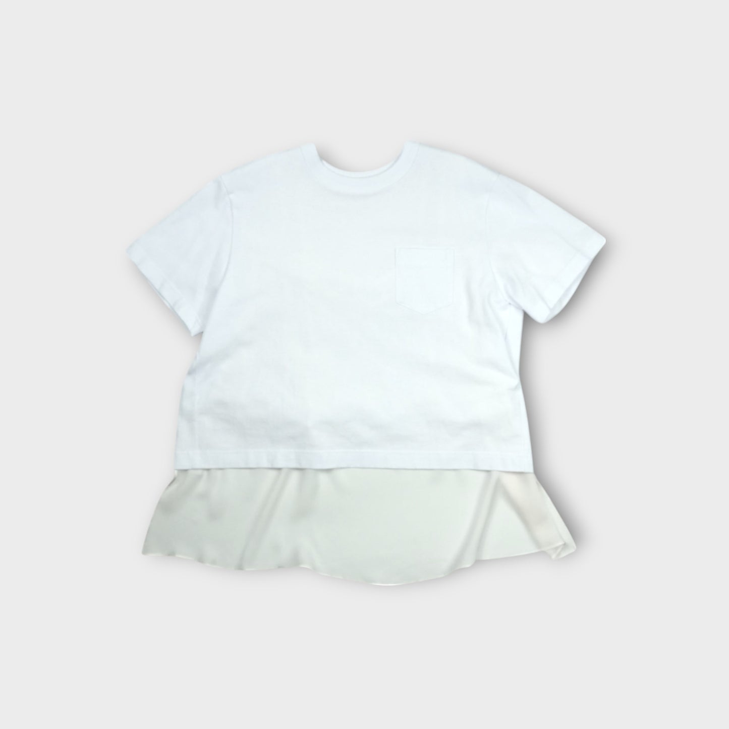 sacai Nylon Twill Mix Cotton Jersey T-Shirt