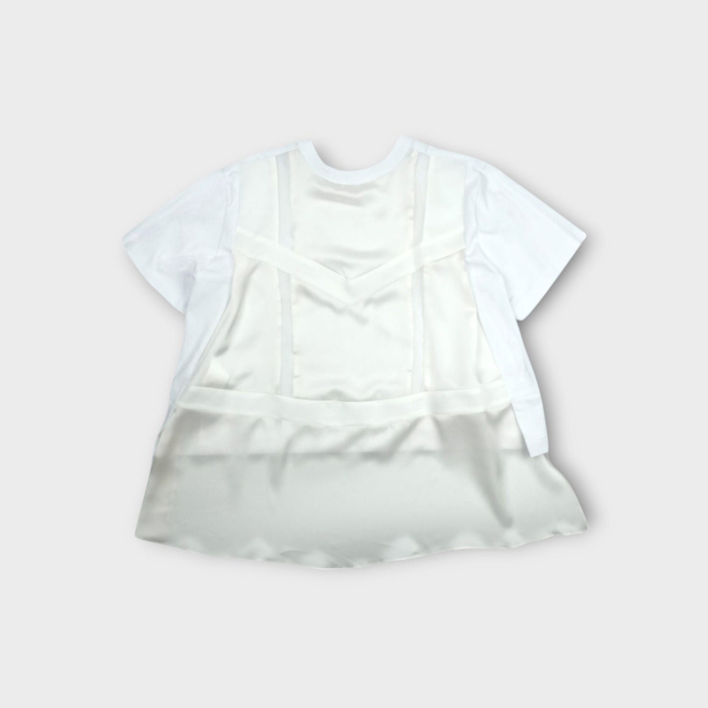 sacai Nylon Twill Mix Cotton Jersey T-Shirt