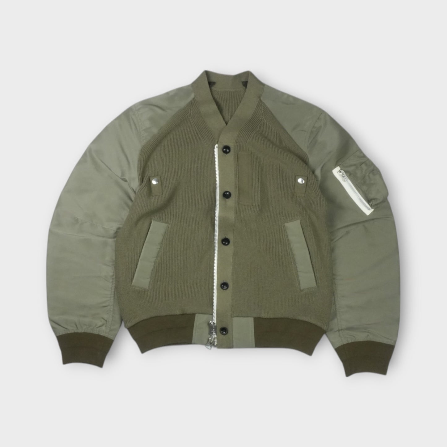 sacai Nylon Twill x Knit Blouson