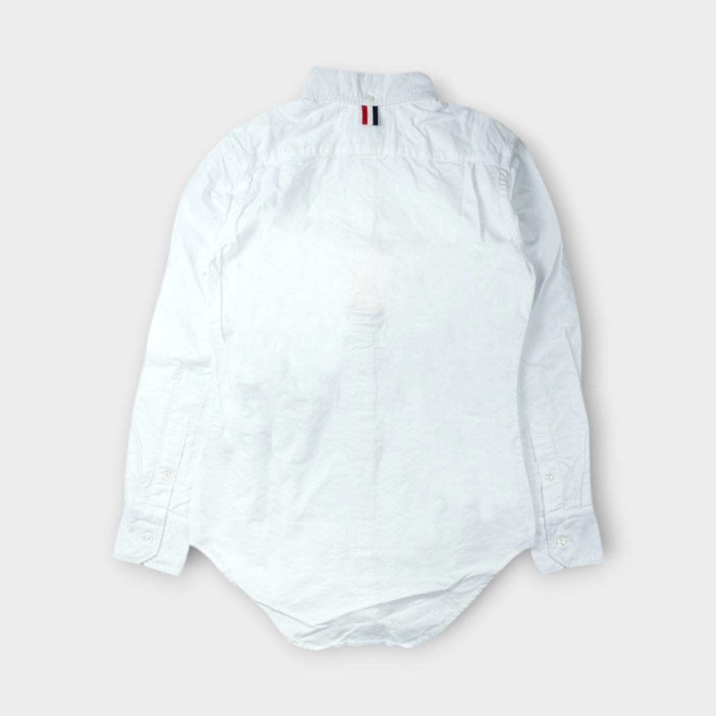 THOM BROWNE OXFORD GROSGRAIN PLACKET CLASSIC SHIRT