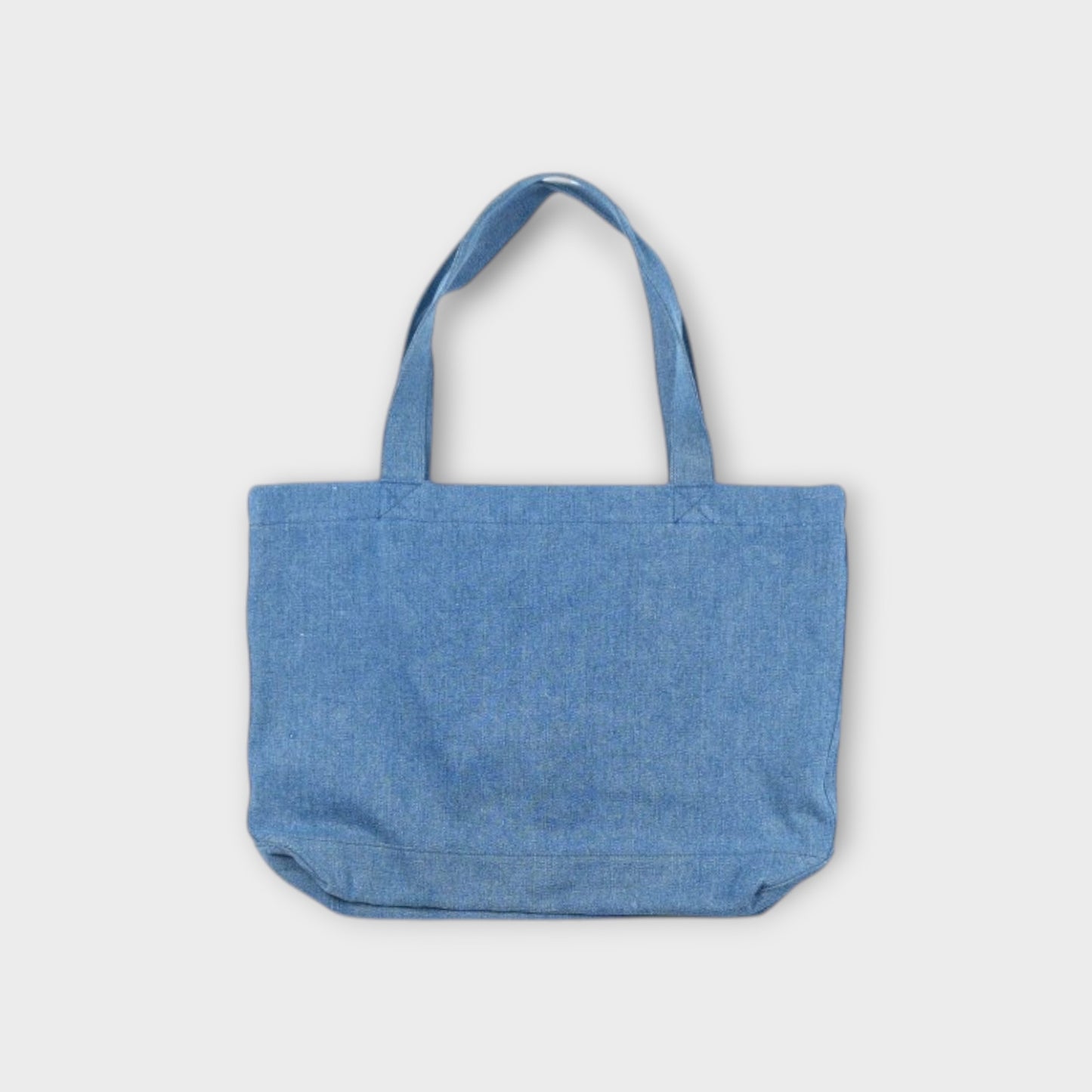 MAISON KITSUNÉ POETIC SCRIPT DENIM TOTE