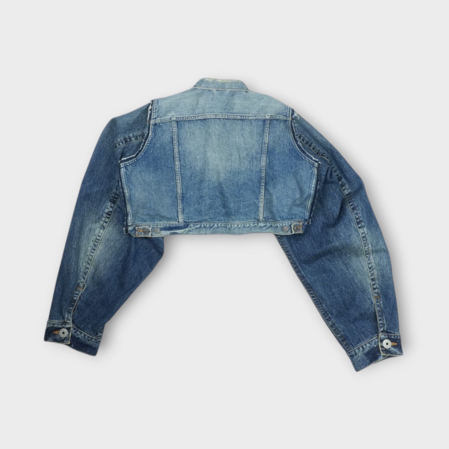 Maison MIHARA YASUHIRO CROPPED DENIM JACKET