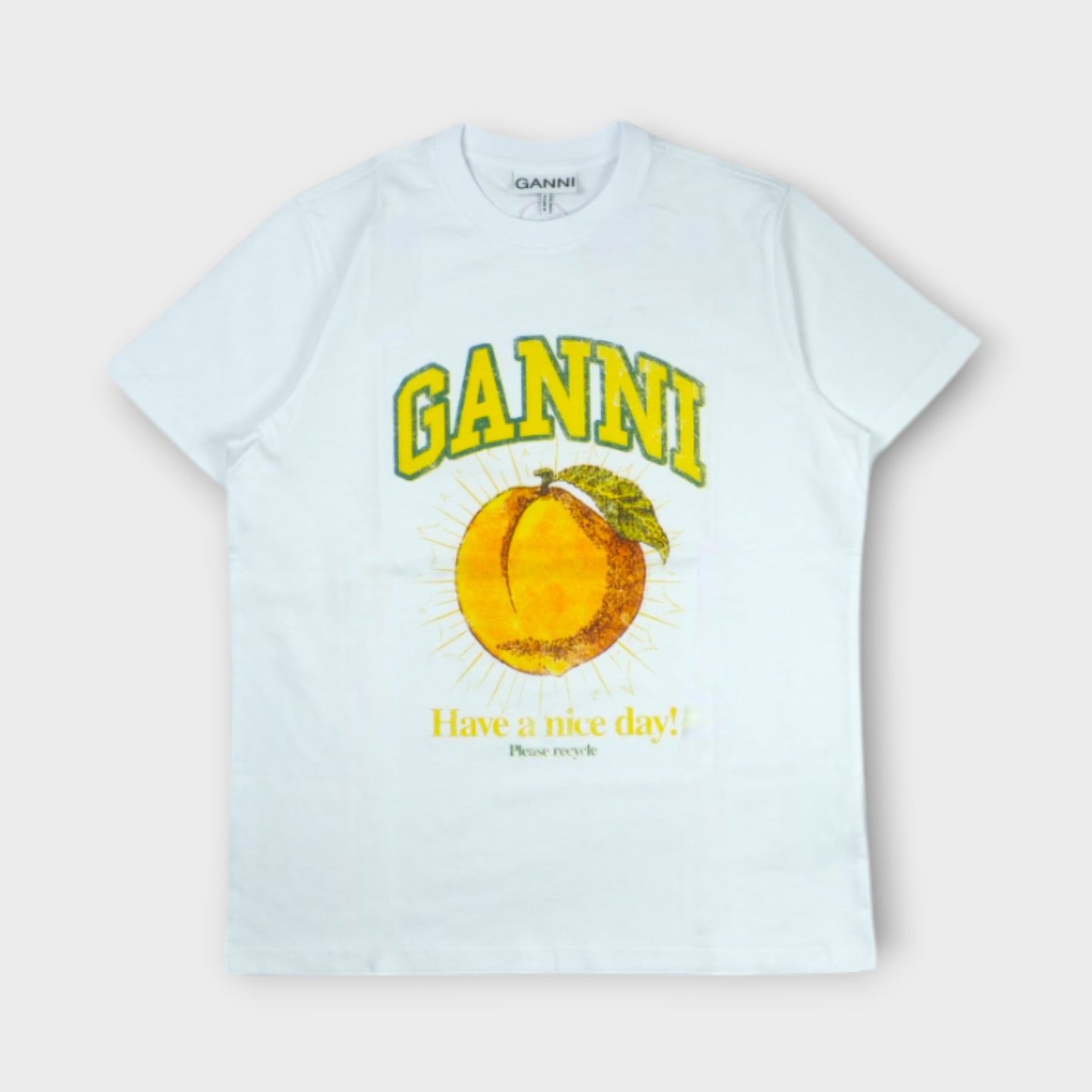 GANNI Basic Jersey Peach Relaxed T-shirt