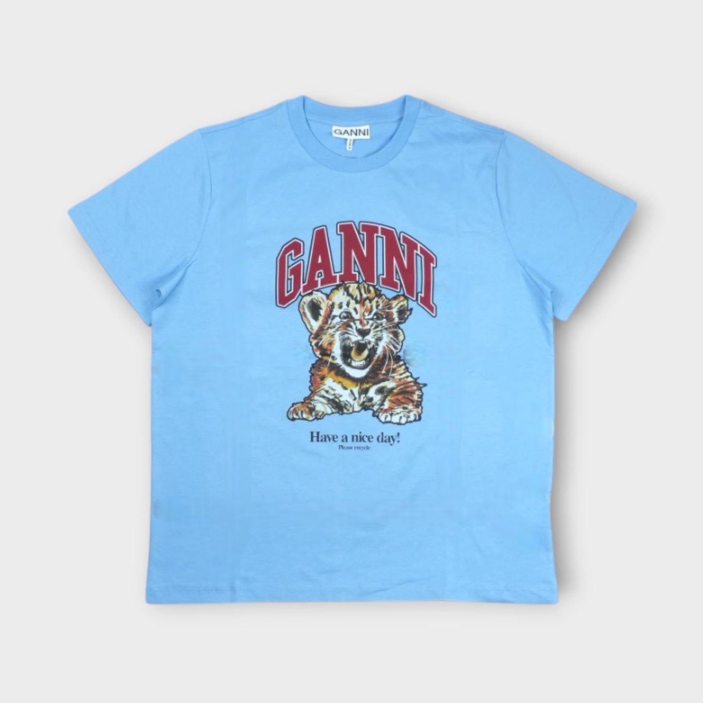 GANNI Basic Jersey Tiger Relaxed T-shirt