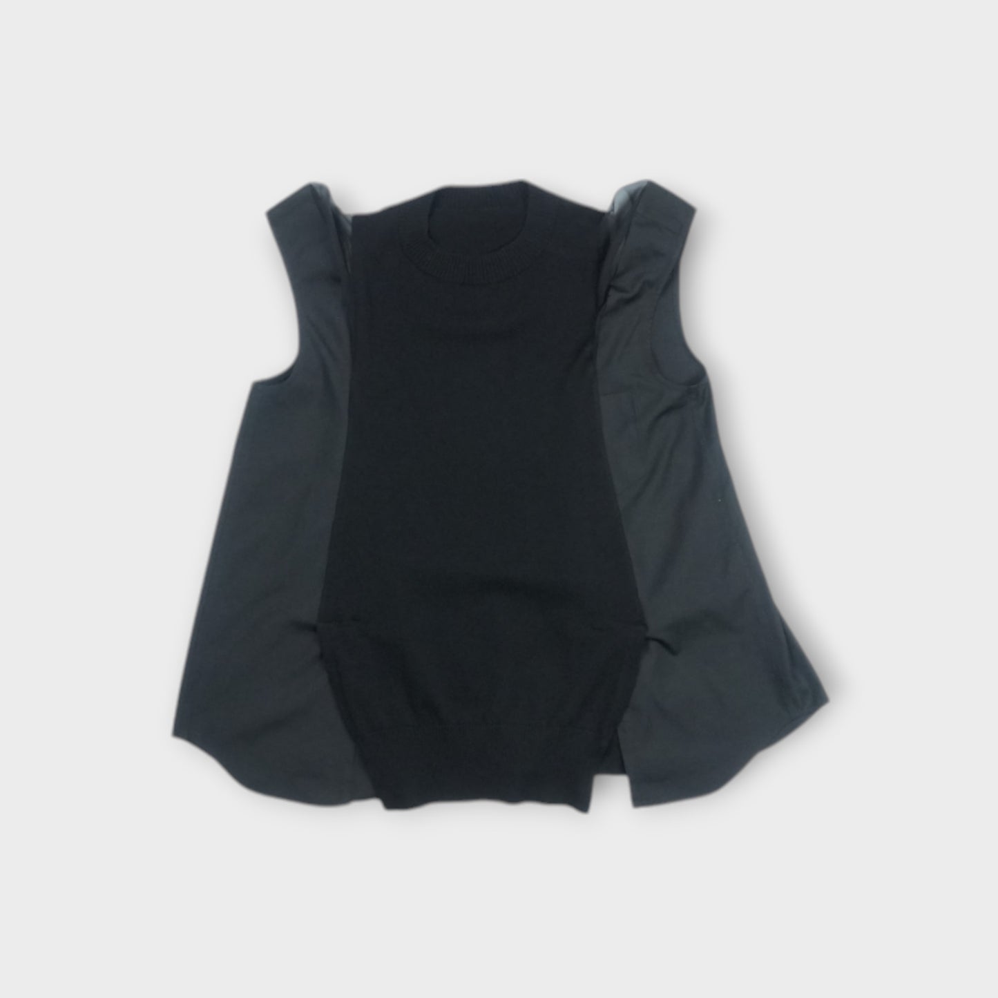 sacai Poplin x Knit Pullover