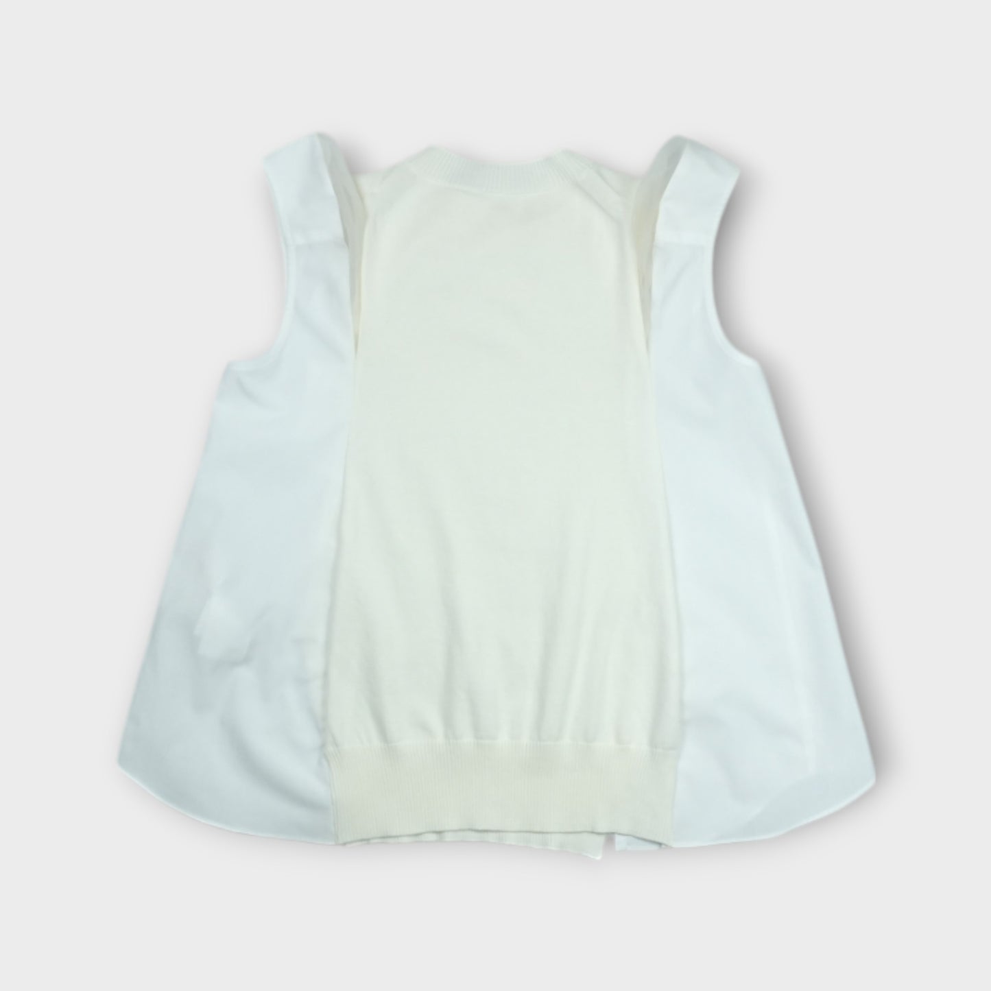 sacai Poplin x Knit Pullover