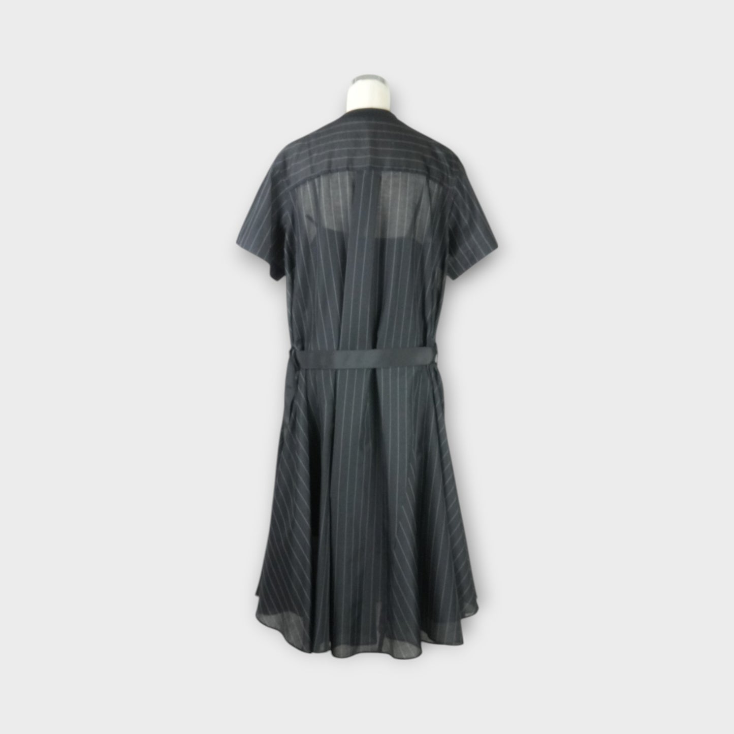 sacai Spun Organza x Cotton Jersey Dress