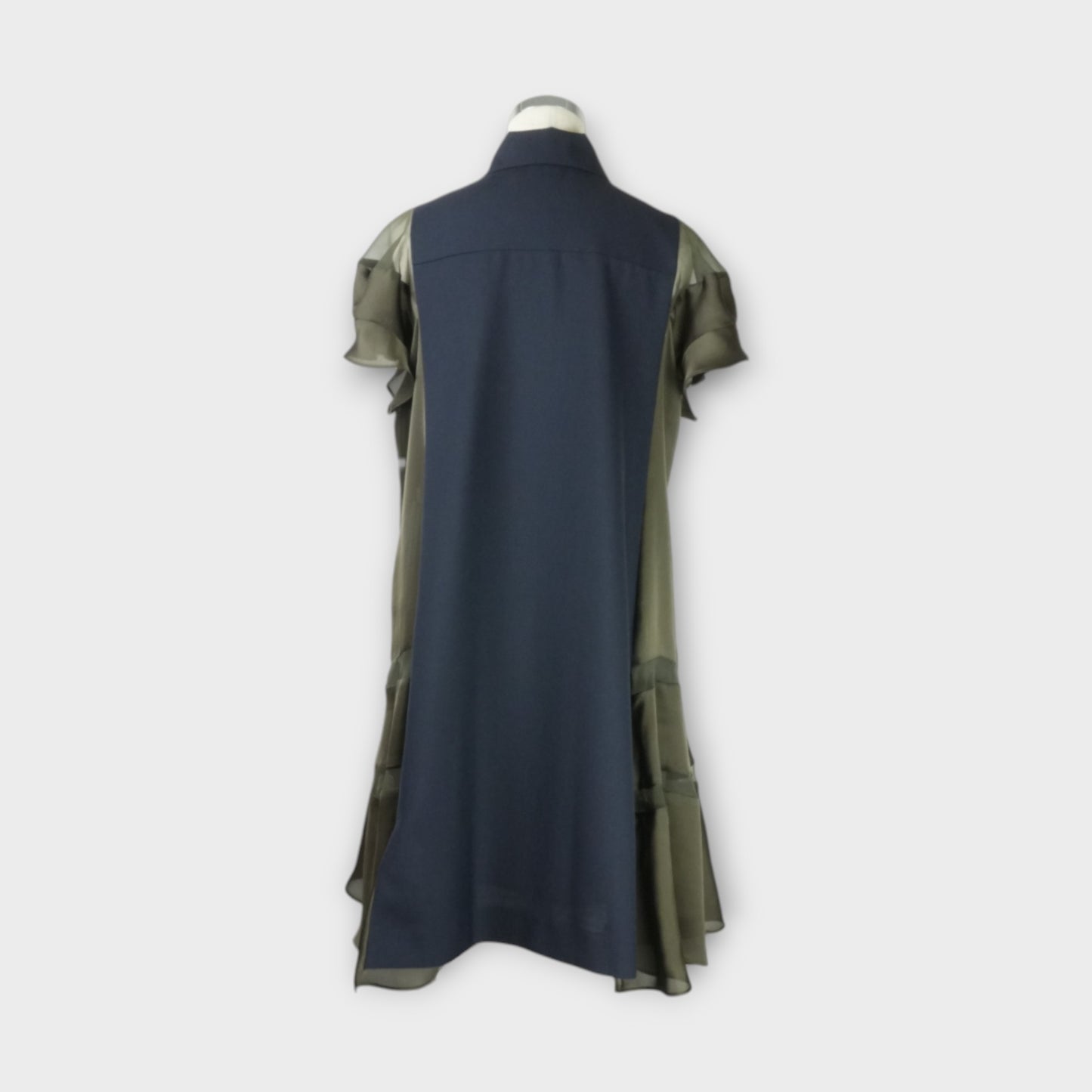 sacai Suiting x Satin Dress