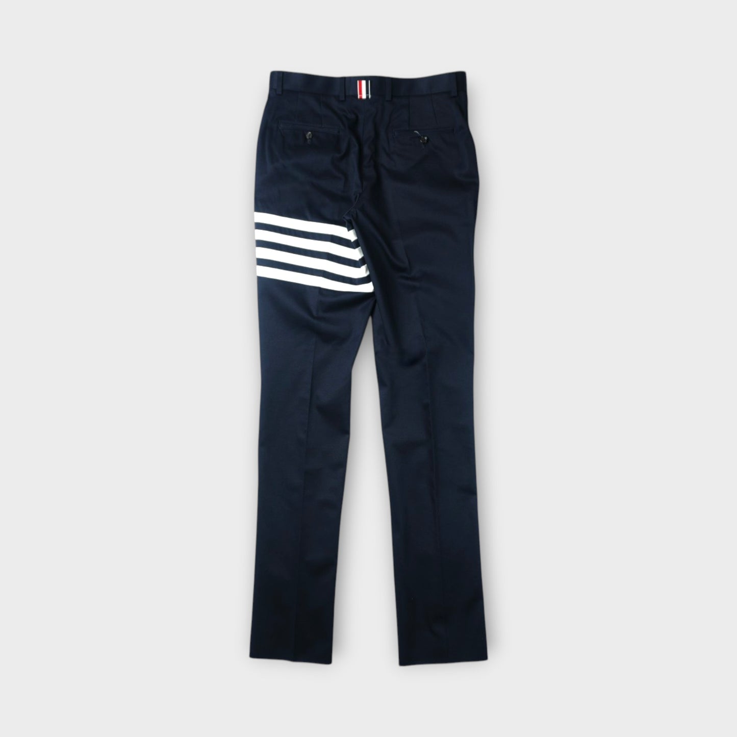 THOM BROWNE UNCONSTRUCTED CHINO TROUSER W/ 4BAR IN COTTON TWILL