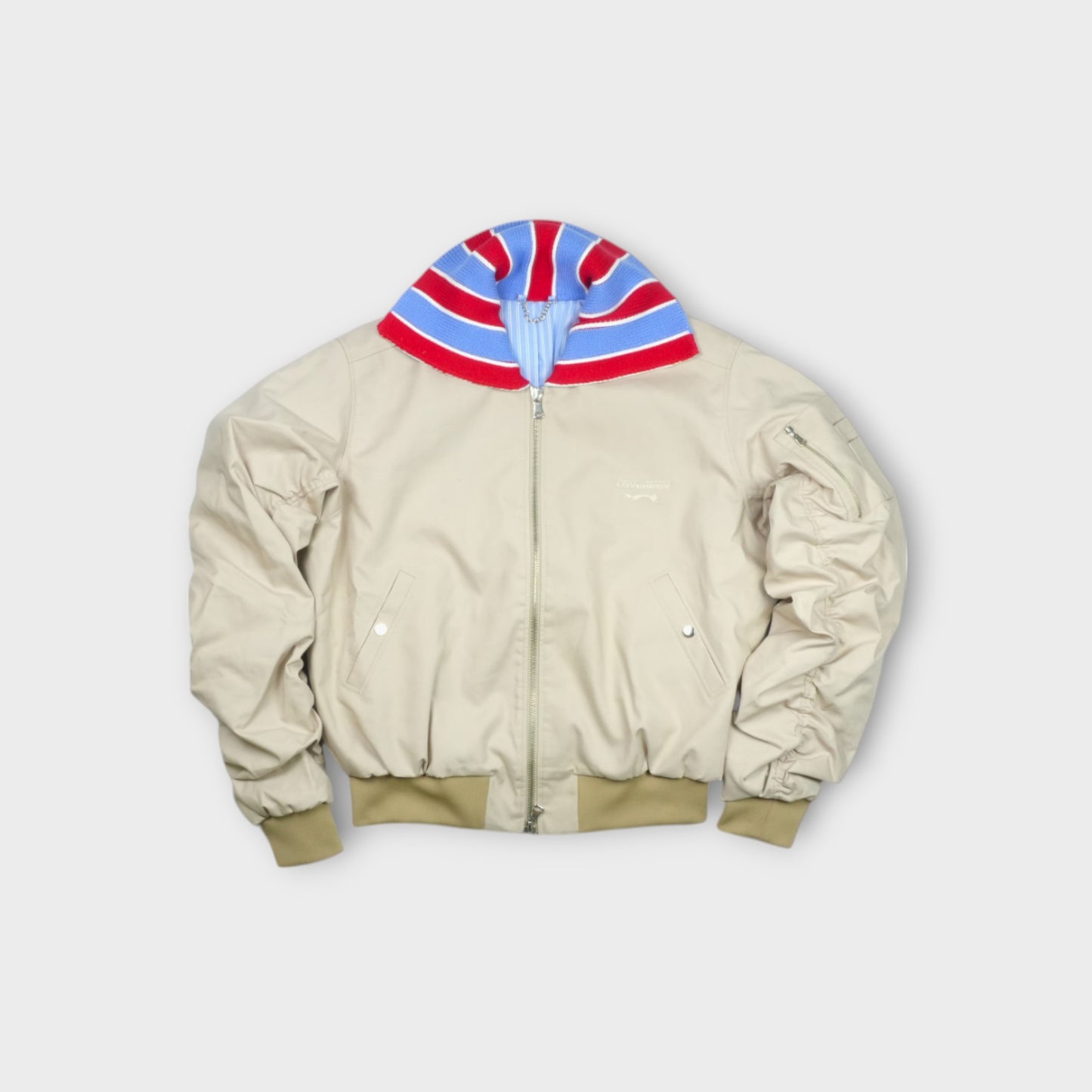 LOVER BOY BOMBER JACKET WITH KNIT PATCH