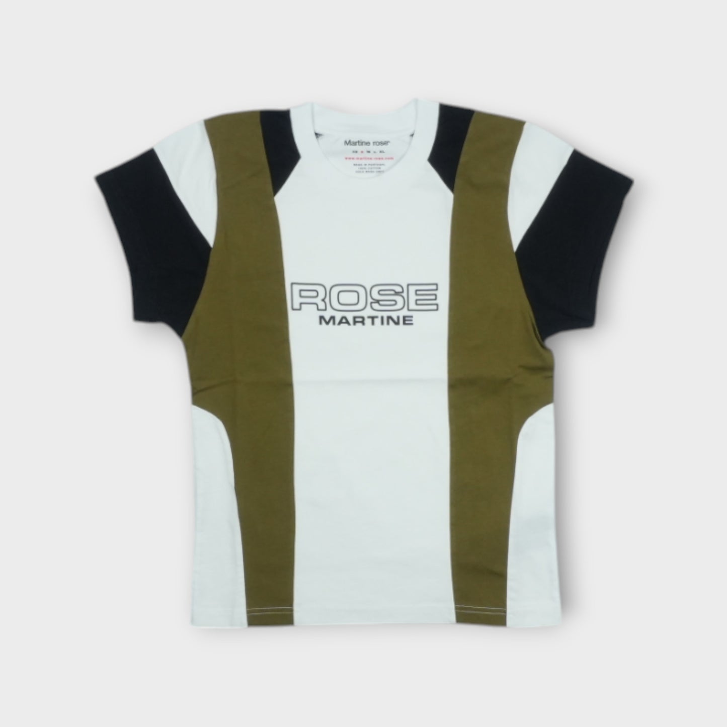 Martine Rose SHRUNKEN PANELLED T-SHIRT