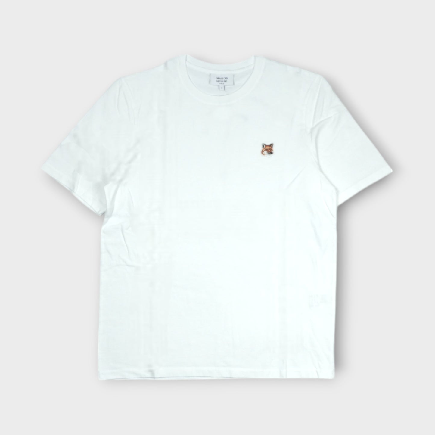 MAISON KITSUNÉ FOX HEAD PATCH REGULAR TEE-SHIRT