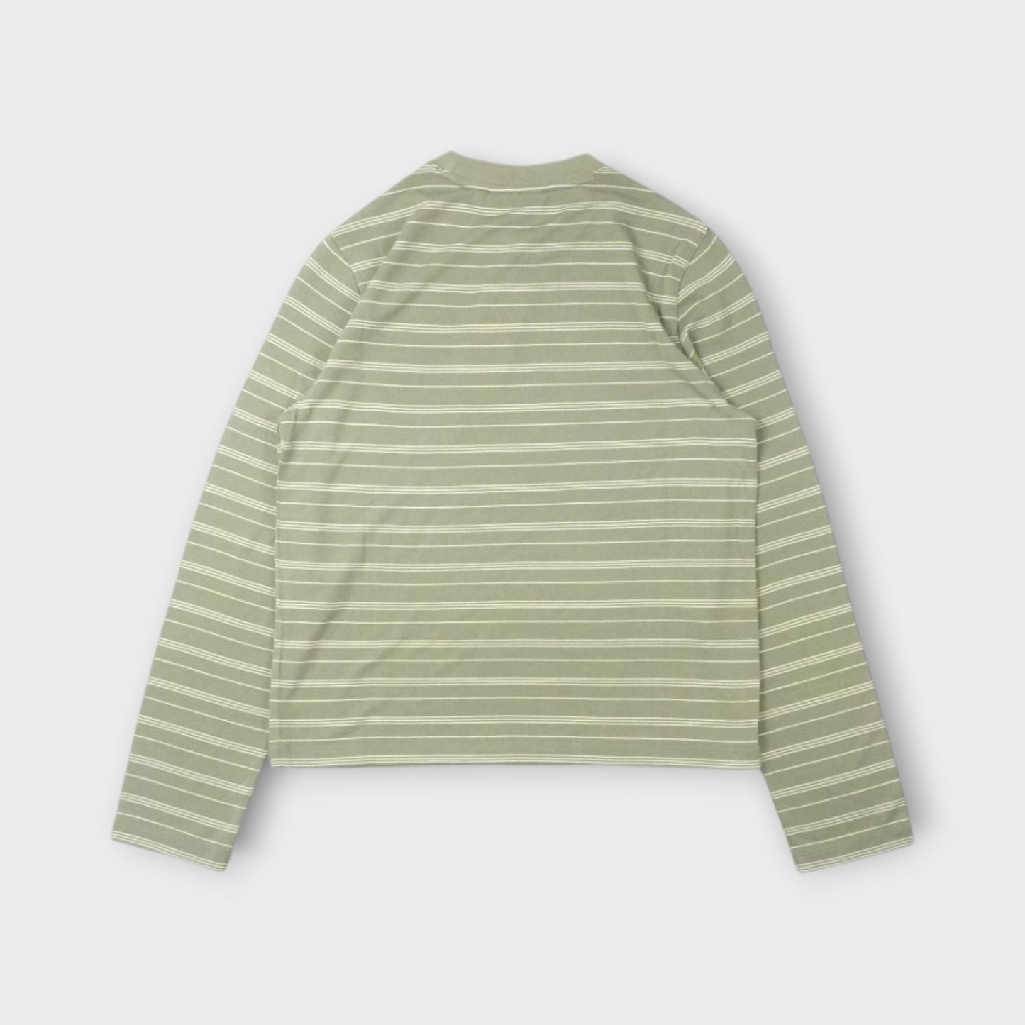 MAISON KITSUNÉ STRIPED LONG SLEEVE REGULAR TEE-SHIRT