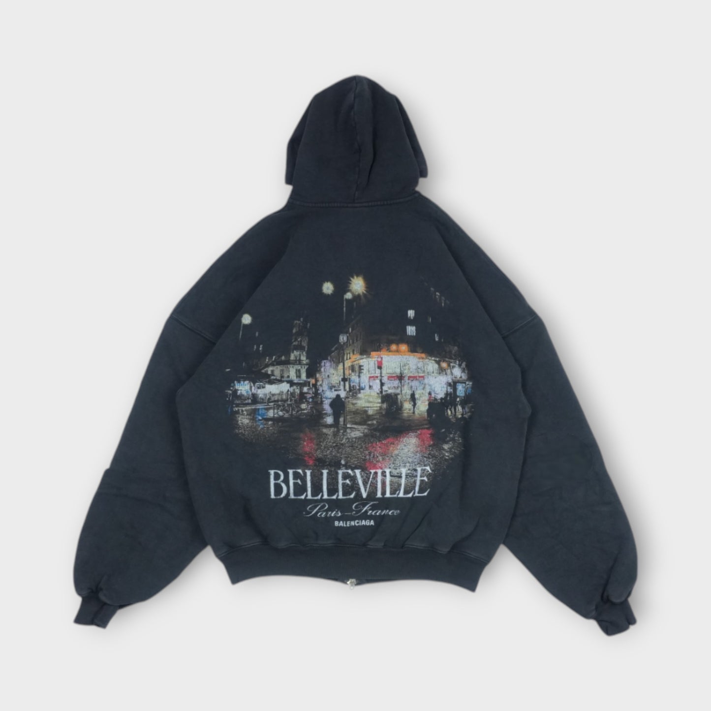 BALENCIAGA Large Zip-Up Hoodie