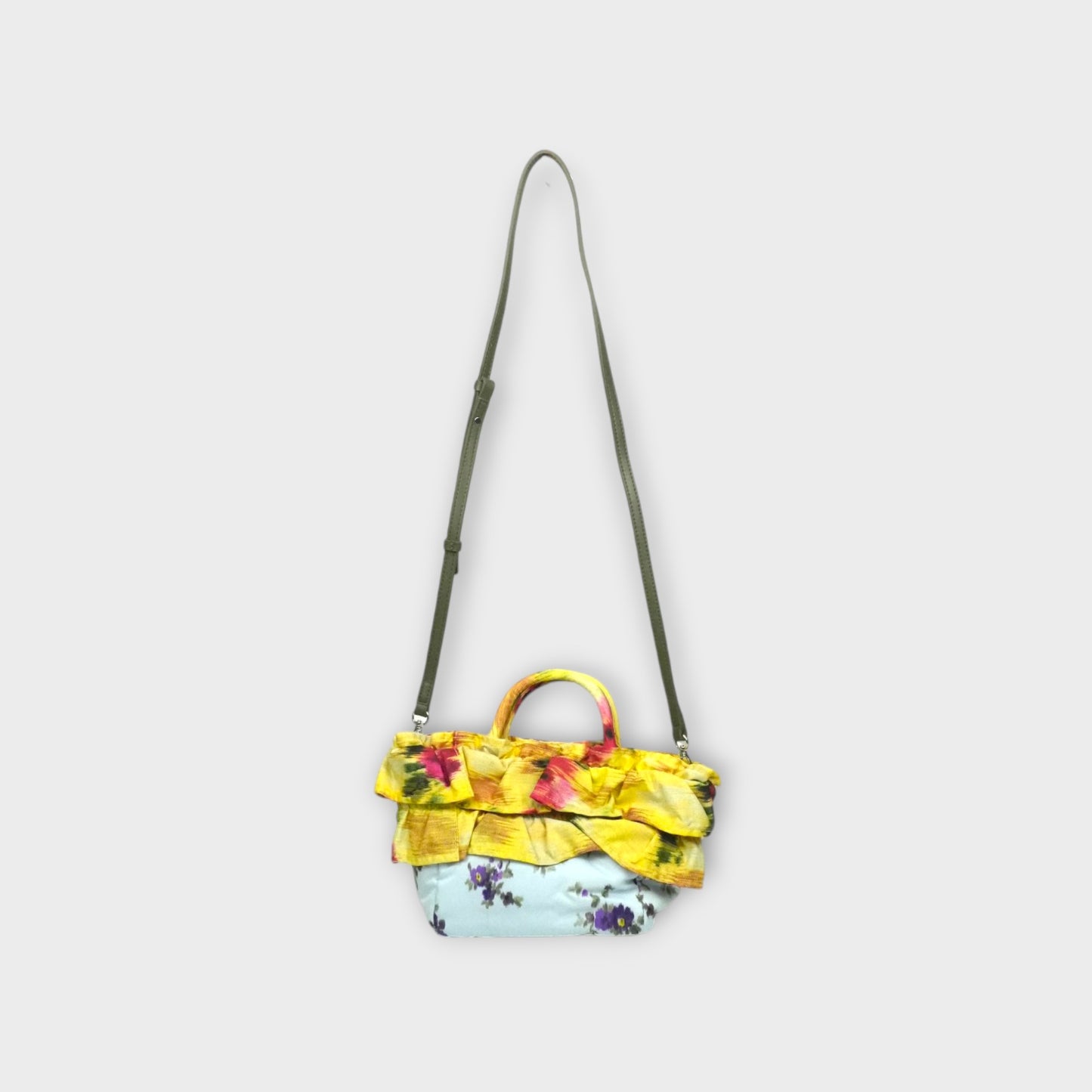GANNI Mini Shopper Ruffle Print