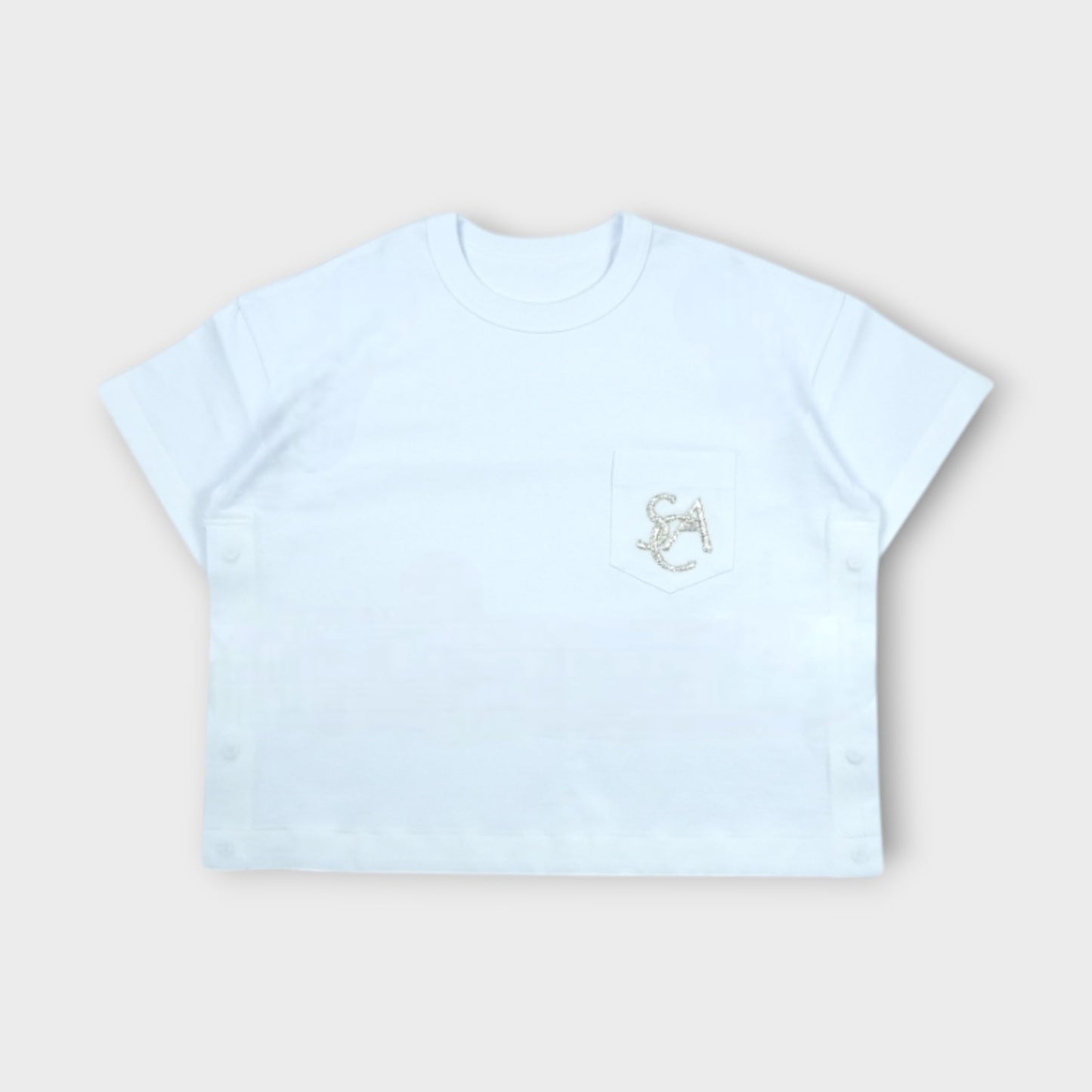 sacai Emblem Cotton Jersey T-Shirt