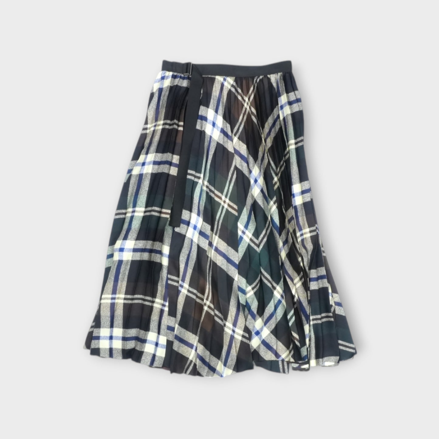 sacai Plaid Print Skirt