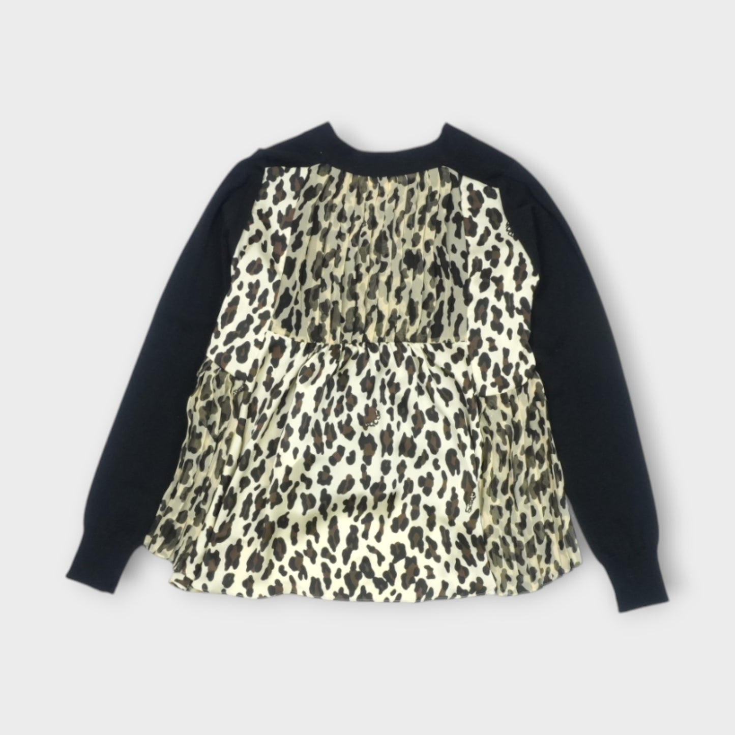 sacai Leopard Print x Knit Cardigan