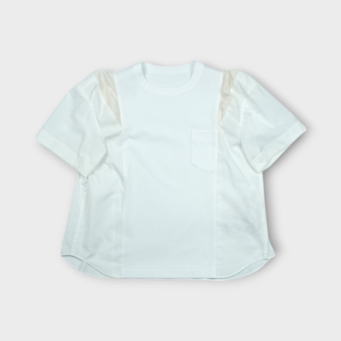 sacai Poplin x Cotton Jersey T-Shirt