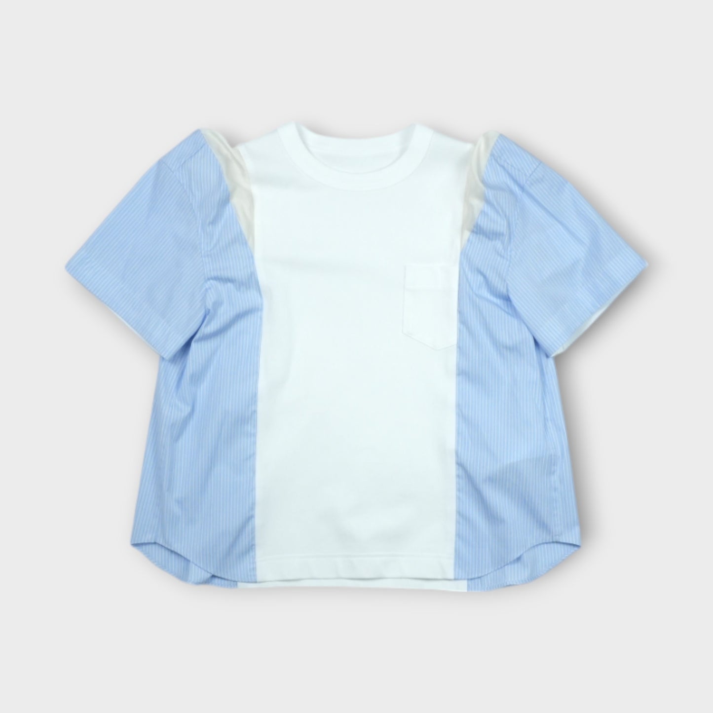 sacai Poplin x Cotton Jersey T-Shirt