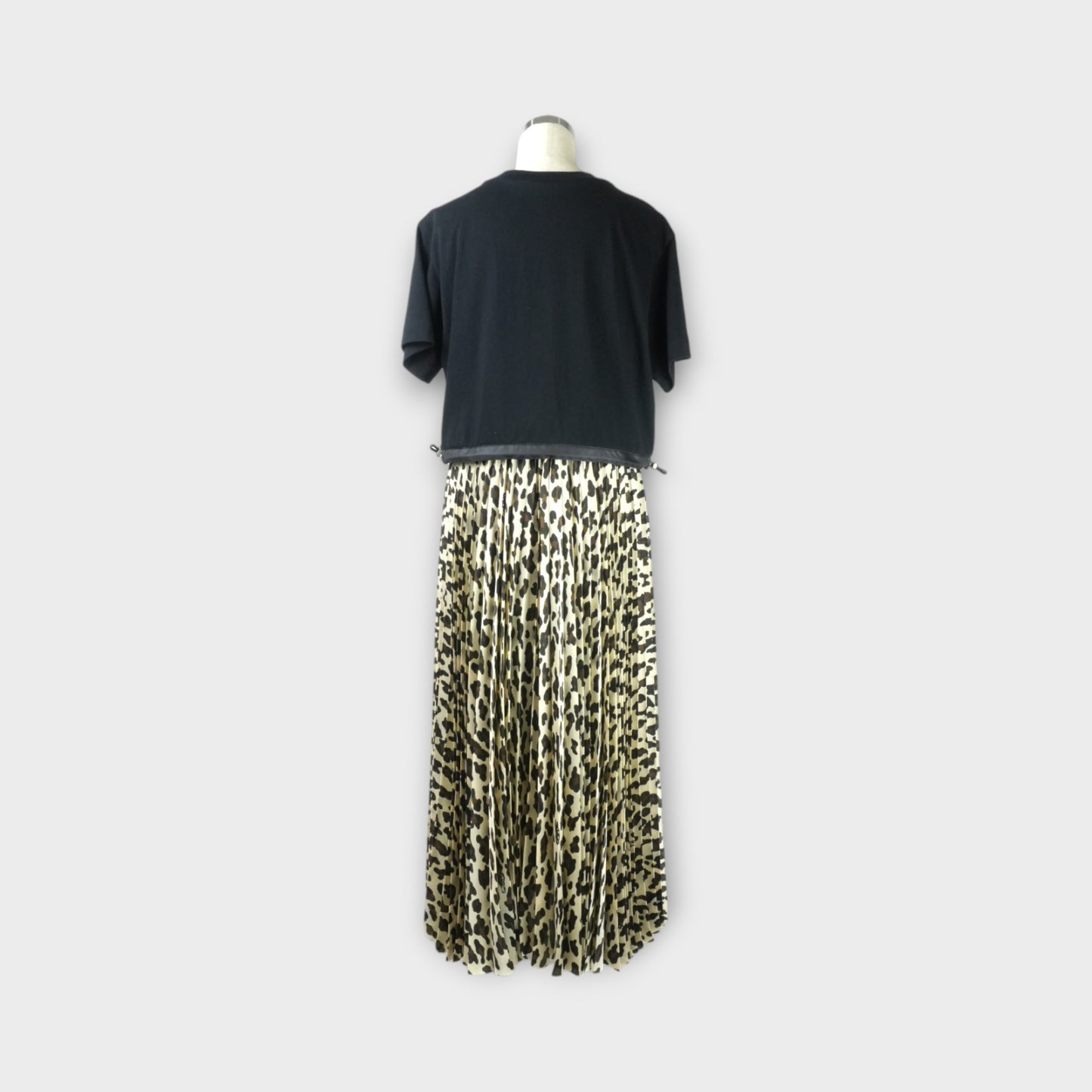 sacai Leopard Print x Cotton Jersey Dress