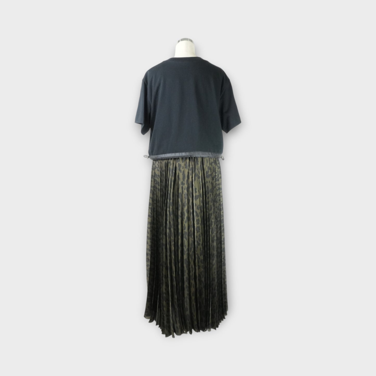 sacai Leopard Print x Cotton Jersey Dress