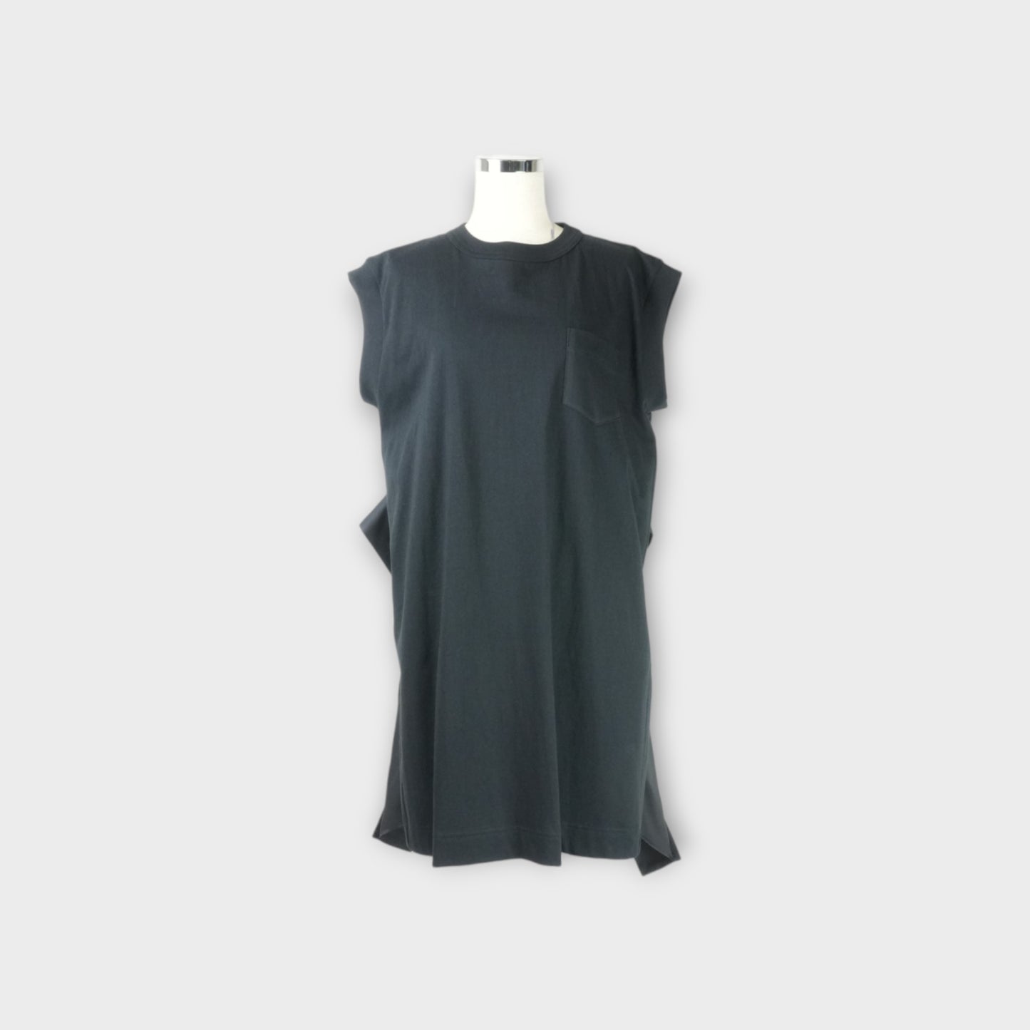 sacai Satin x Cotton Jersey Dress