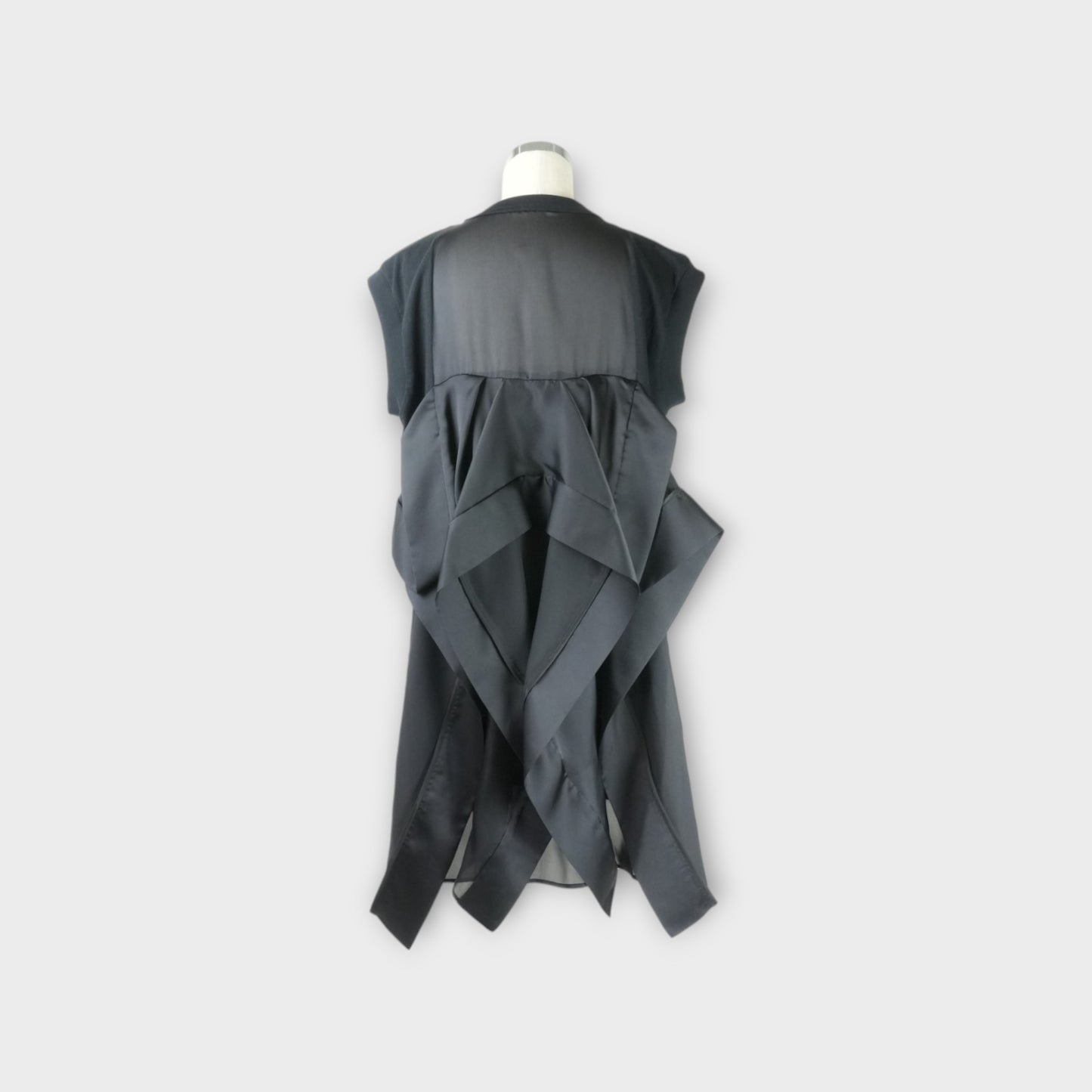 sacai Satin x Cotton Jersey Dress