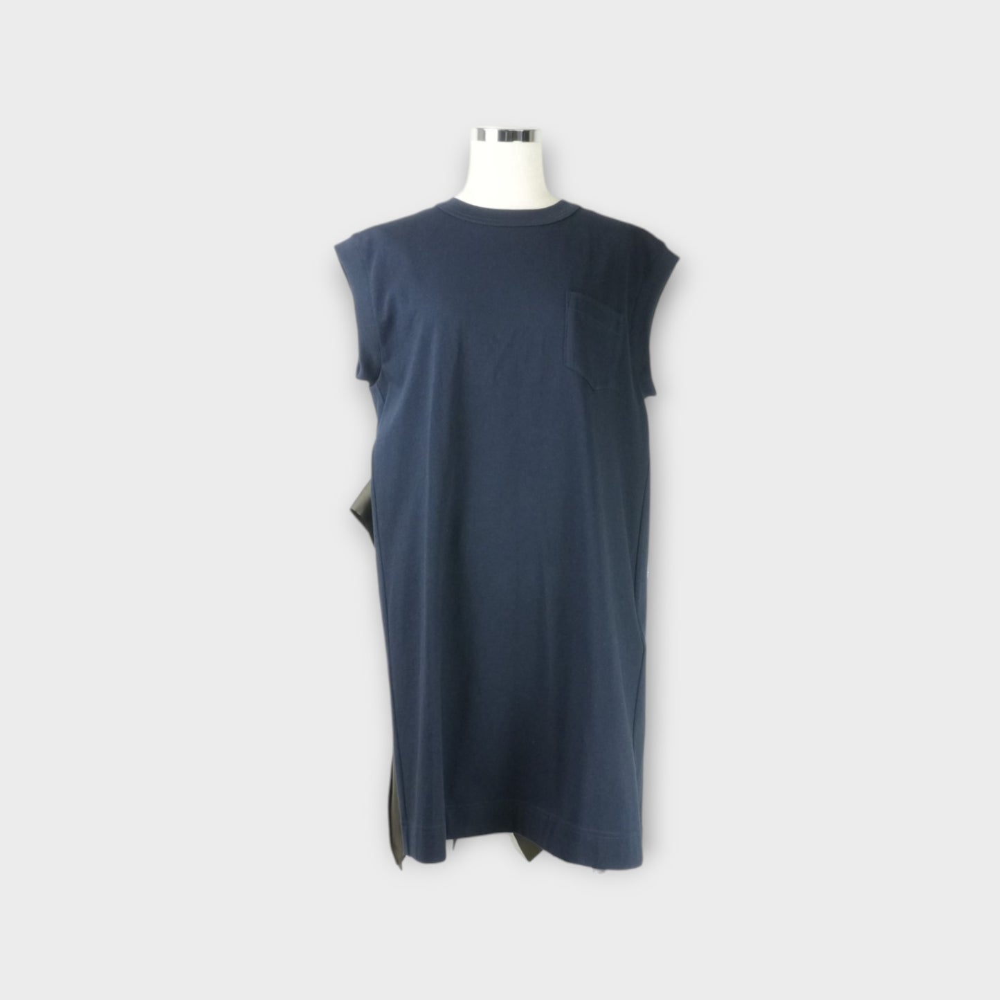 sacai Satin x Cotton Jersey Dress