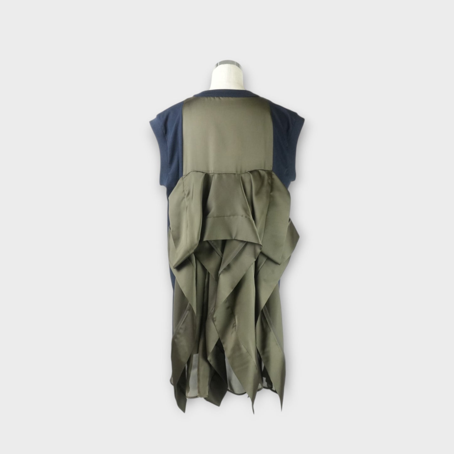 sacai Satin x Cotton Jersey Dress