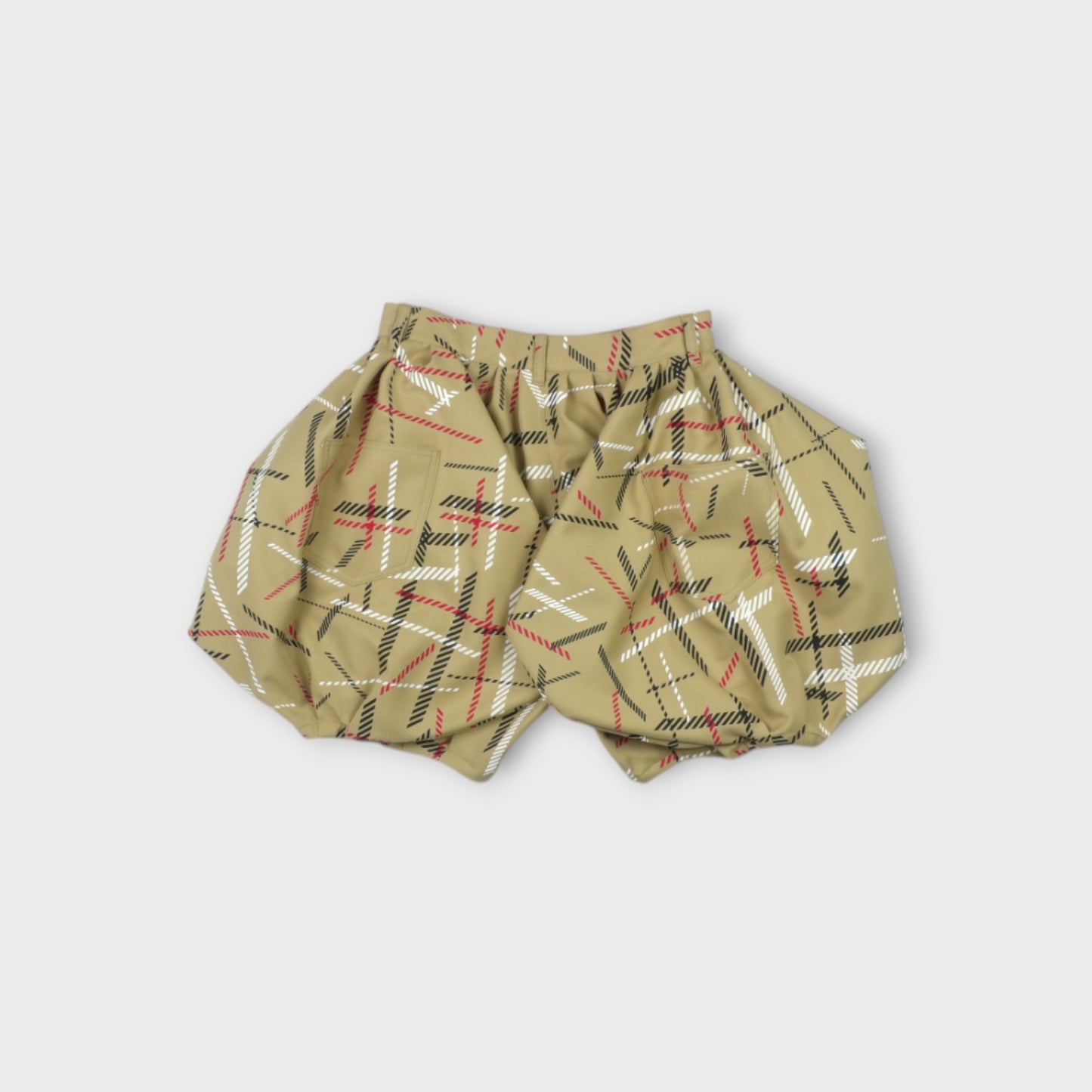 ANREALAGE WIND BLOW CHECK SHORTS