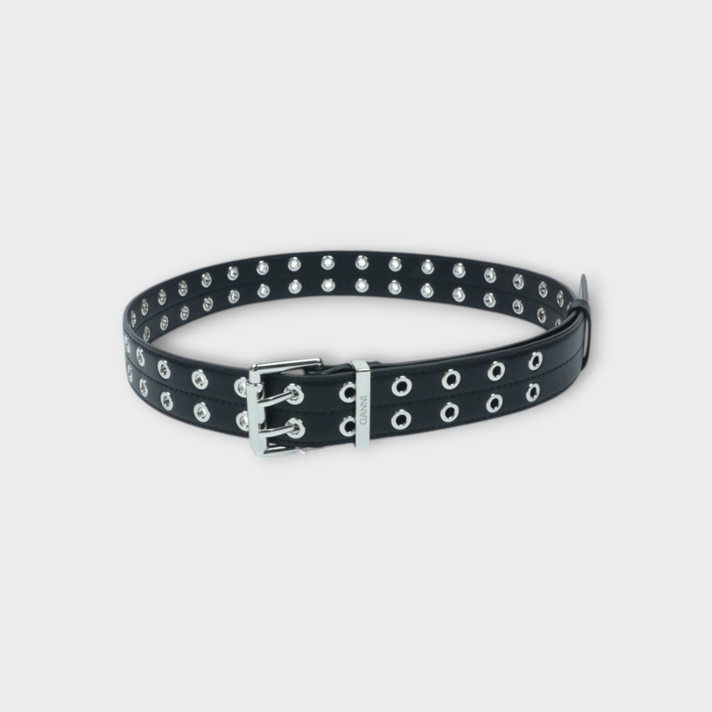 GANNI Double Eyelet Belt