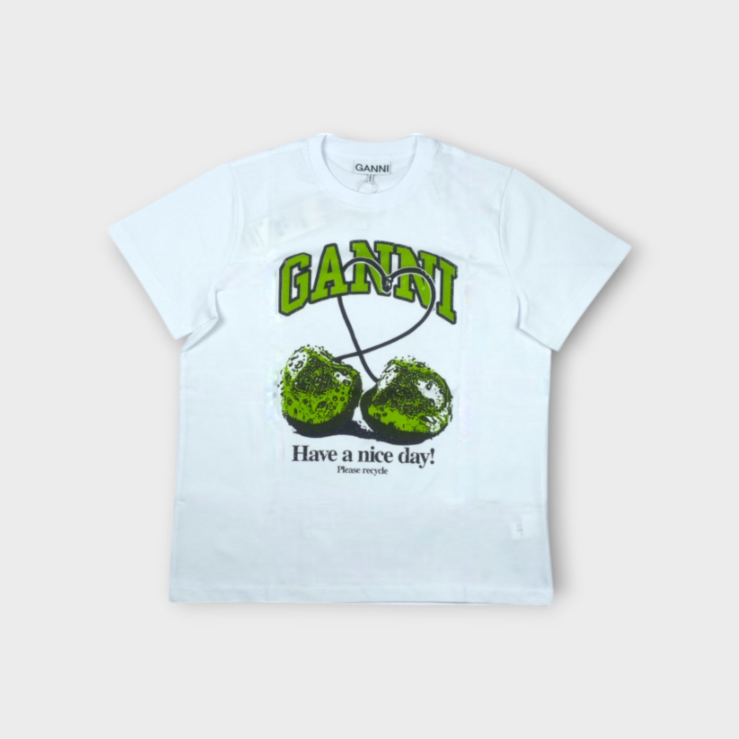 GANNI Basic Jersey Cherry Relaxed T-shirt