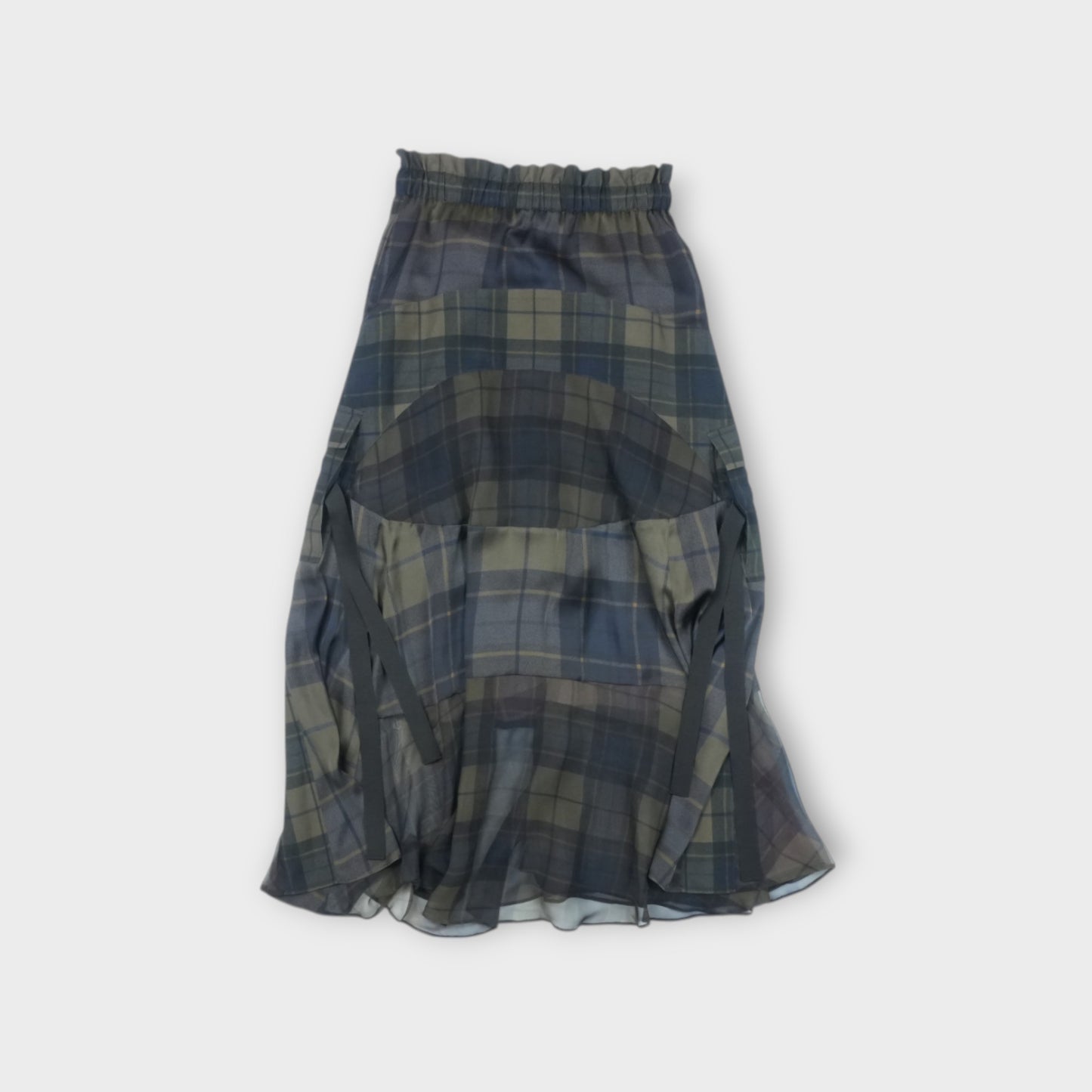 sacai Plaid Print Skirt