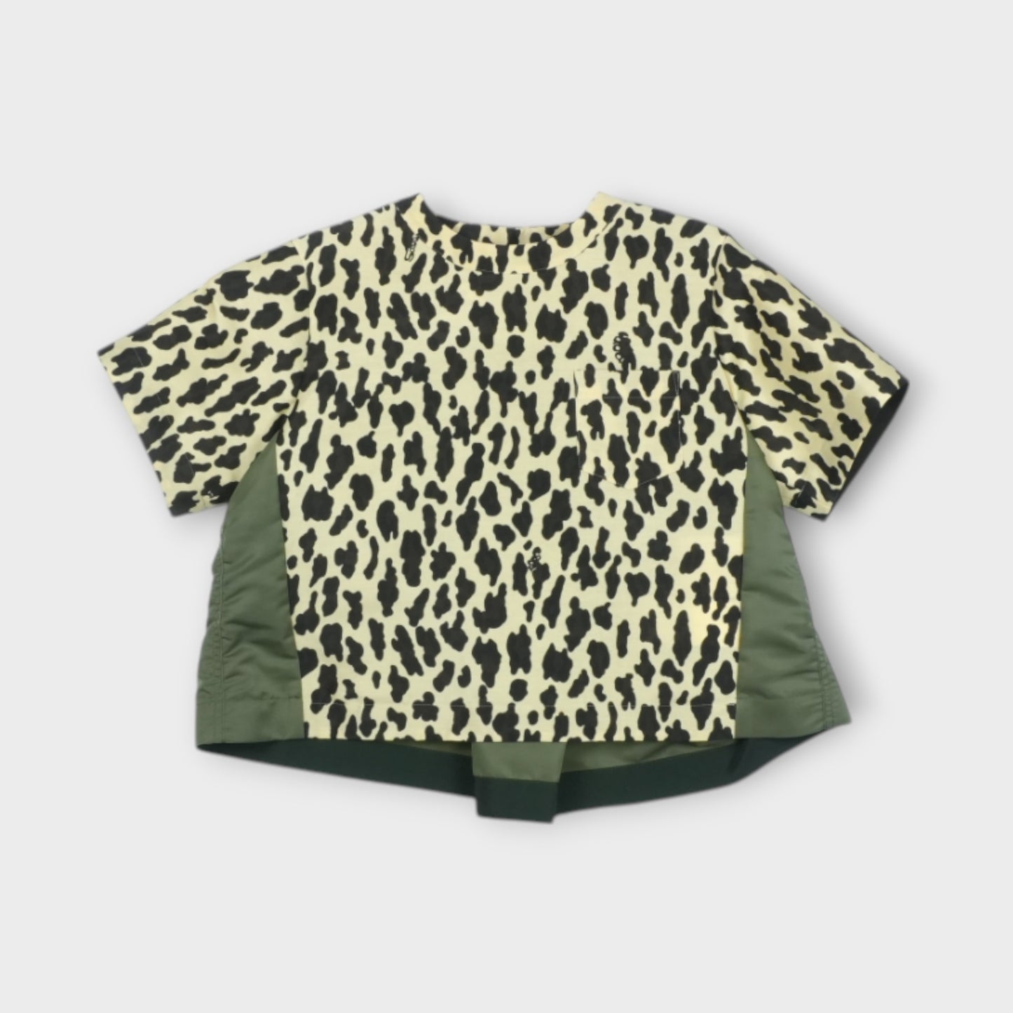 sacai Leopard Print x Nylon Twill Pullover