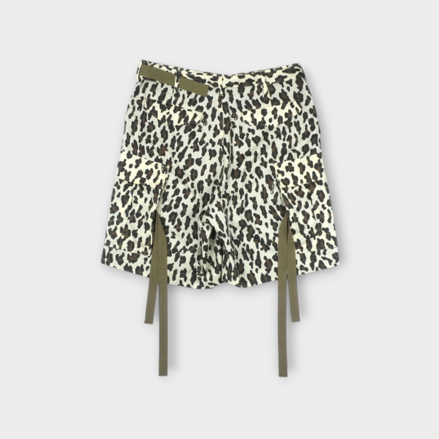 sacai Leopard Print Shorts