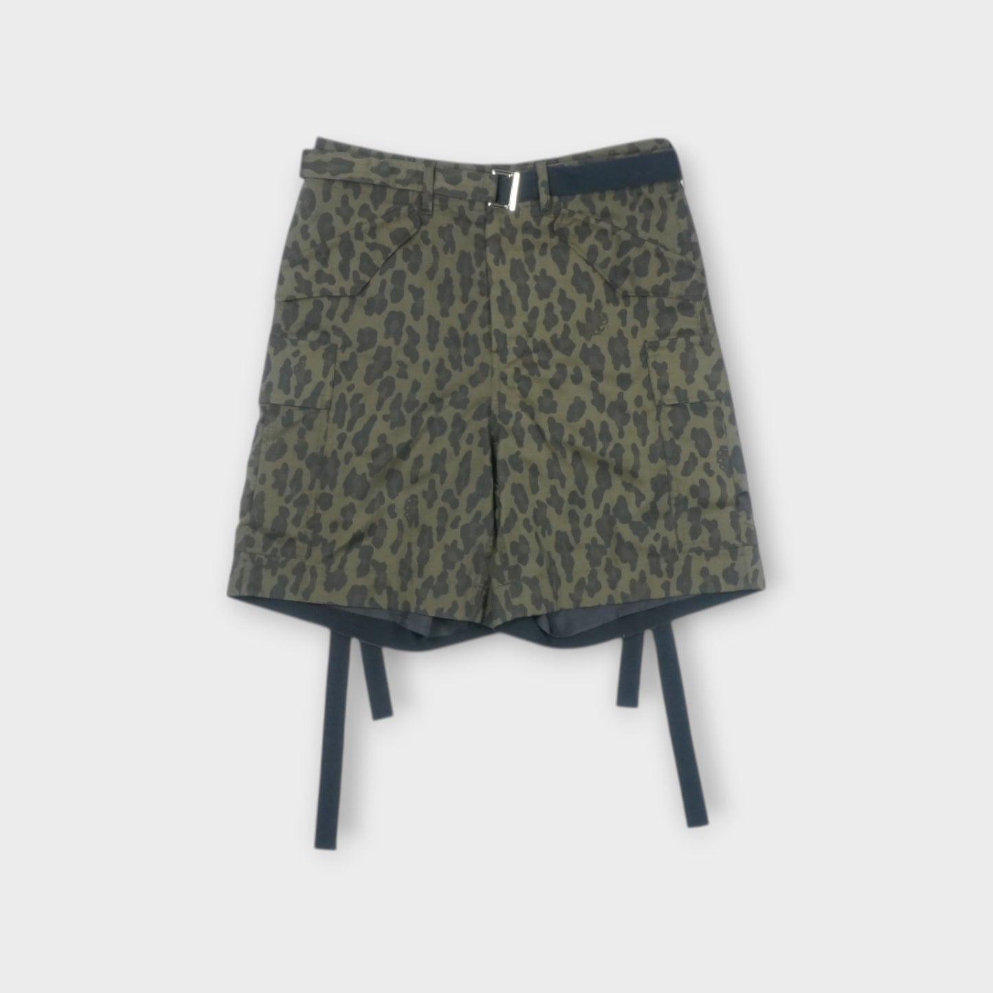 sacai Leopard Print Shorts