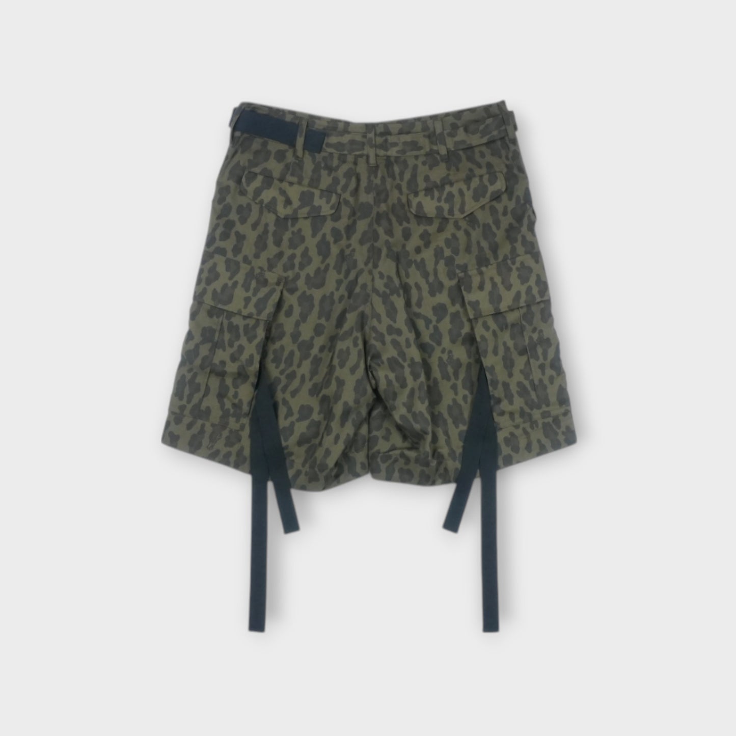sacai Leopard Print Shorts