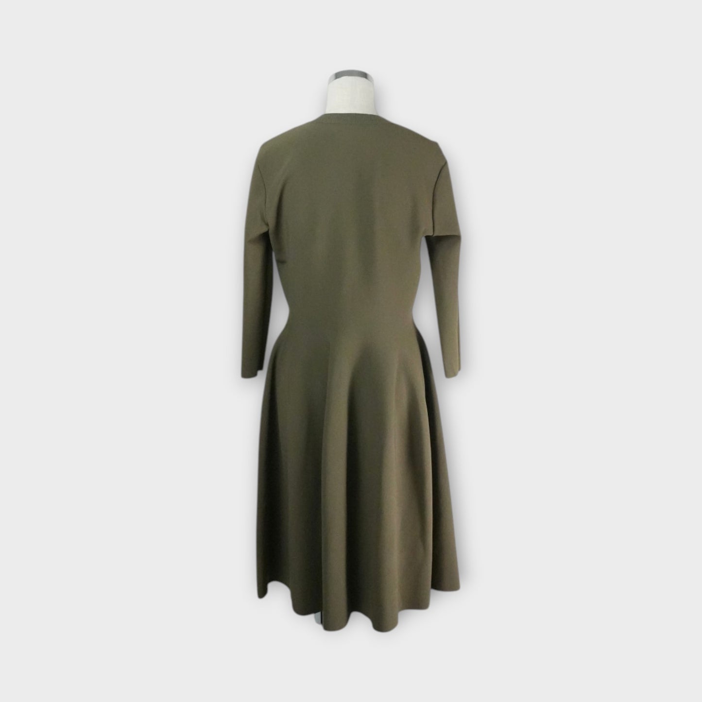 STELLA McCARTNEY COMPACT KNIT FIT AND FLARE DRESS