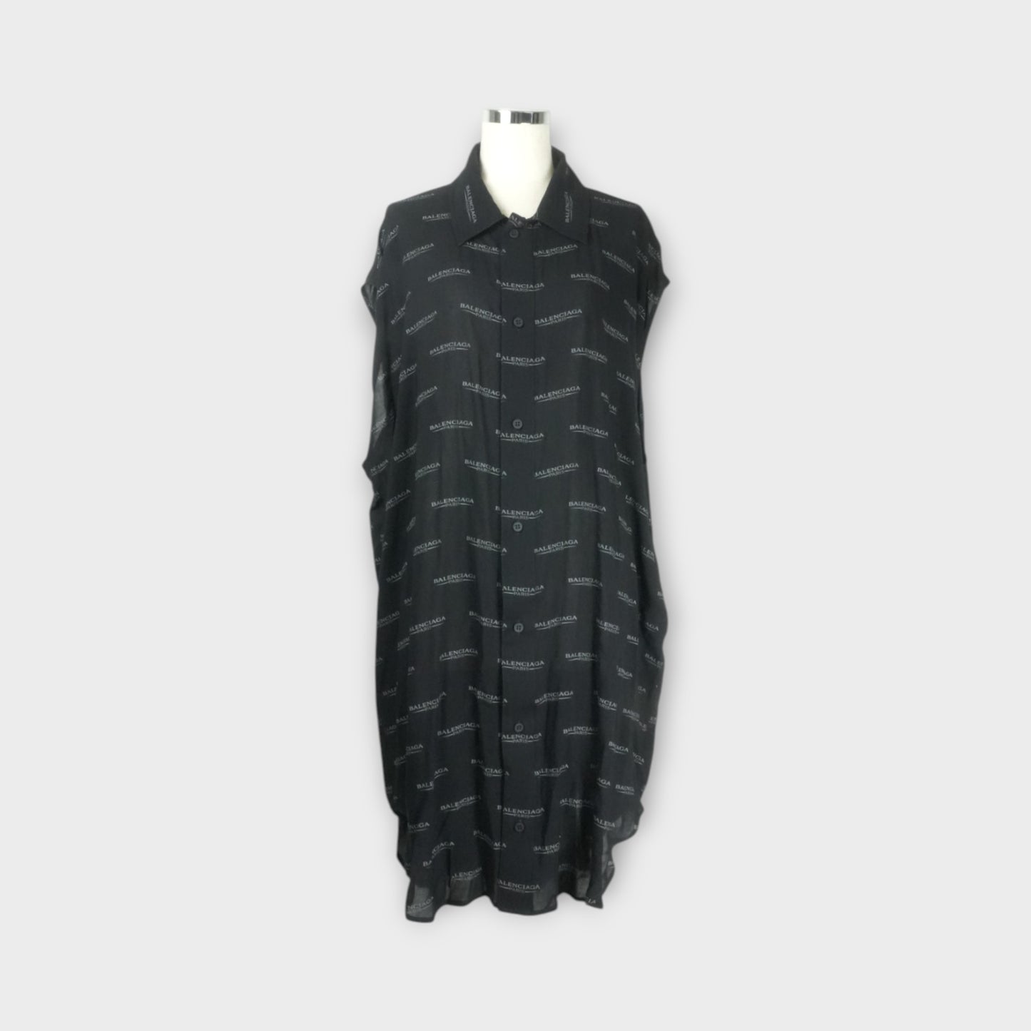 BALENCIAGA Cocoon Sleeveless Dress