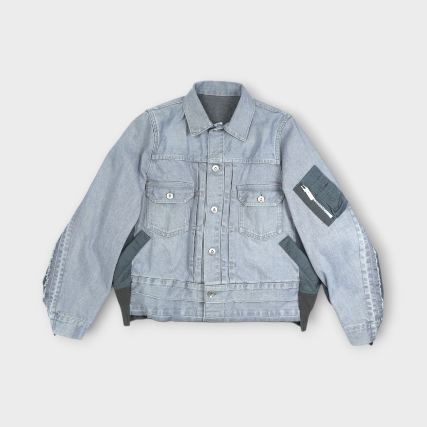 sacai Denim x Nylon Twill Jacket